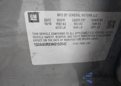 2017 Cadillac Ats Standard z USA, uszkodzony, nr VIN 1G6AA5RX9H0150542